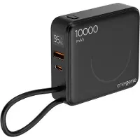Gembird Powerbank 10000 mAh, szybkie ładowanie 20 W, z ładowarką bezprzewodową, czarny