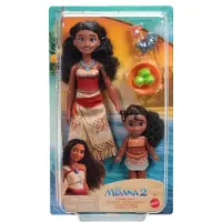 Disney Princess Disney Moana 2 Moana & Simea Sister Set, Modepuppe, Weiblich, 3 Jahr(e), Junge/Mädchen, 250 mm, Mehrfarbig