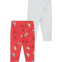 s.Oliver 3/4-Leggings im 2er Pack, aus Baumwollmischung, mit elastischem Bund