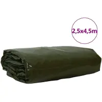 vidaXL Plane 650g / m² Olive Grün 2,5 x 4,5 m