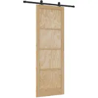vidaXL Schiebetür ORKDAL Natur 83 x 232 cm Massives Kiefernholz