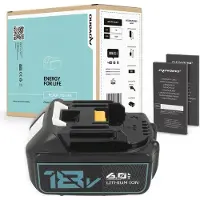 Movano Akku für Makita Elektrowerkzeuge 18V 6.0Ah mit LED Ladeanzeige und Schutz vor Überlastung