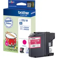 Brother LC22UM, Hohe (XL-) Ausbeute, Magenta, Tinte auf Pigmentbasis, 1 Stück(e), 1200 Seiten, Einzelpackung