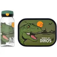 Mepal Campus Lunchset (Trinkflasche mit Klappdeckel + Brotdose) - Dino - Vesperdose