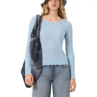 s.Oliver -qs T-shirts Blue Größe: L | Longsleeves Outlet | Damen | Blau