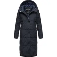 MARIKOO Winterjacke "Soranaa" langer Winter Mantel mit Kapuze
