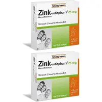 Ratiopharm Zink-25 mg Brausetabletten 2x 2x20 St