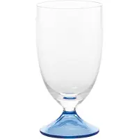 Zafferano Calice Maestro Serie Stielloses Soda-Kalk-Glas, mundgeblasen, 4-teiliges Set, hellblaue Farbe, klassisch-elegantes venezianisches Design