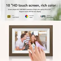 Melitt 10,1 Zoll WiFi Digitaler Bilderrahmen 1280x800 IPS HD Cloud Fotorahmen Automatisch Drehbar Wandmontage 32GB EU Stecker