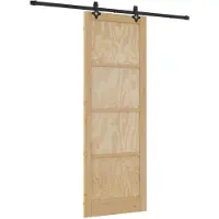 vidaXL Schiebetür ORKDAL Natur 83 x 232 cm Massives Kiefernholz
