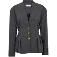 Haute L'Amitié Damen Blazers Enna Waist Pleat Blazer - Grijs - Größe S