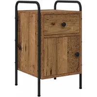 vidaXL Nachttisch Altholz 35 x 36,5 x 61 cm Holzwerkstoff 8007655