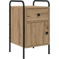 vidaXL Nachttisch Artisan-Eiche 35 x 36,5 x 61 cm Holzwerkstoff 8007657