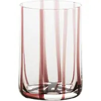 Zafferano 6er-Set Trinkgläser, Amethystfarbe, mundgeblasenes, durchgefärbtes Glas, elegantes venezianisches Design
