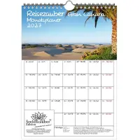 Seelenzauber GmbH Reisezauber Gran Canaria Planer DIN A4 Kalender für 2027 Kanaren Urlaub Strand Spanien - Set-Inhalt: 1x Kalender, 1x Weihnachtsanhänger (insgesamt 2 Teile)