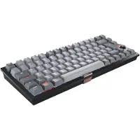 Cherry KW 300 MX, Verkabelt & Kabellos, USB + Bluetooth, Mechanischer Switch, QWERTZ, LED, Schwarz, Kupfer, Grau
