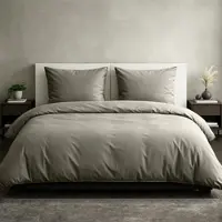 TRAUMSCHLAF Uni Mako-Satin Bettwäsche 2x Kissenbezug 40x80 cm | taupe - braun