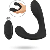 Intense - Prostata-Vibrator mit Fernbedienung (schwarz)
