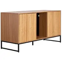 DUOKU Aufbewahrungsmöbel für Katzenstreuwanne - - mit integriertem Kratzbaum - ideal für das Wohnzimmer - Abmessungen: 120 x 45 x 66,5 cm