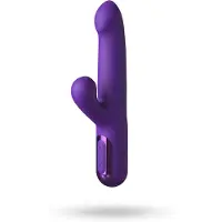 Fantasy For Her - 2-in-1 Stoßvibrator und Klitorisstimulator (lila)