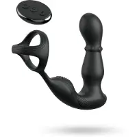 Pipedream Anal Fantasy Ass-Gasm - Analvibrator mit rotierendem Kopf und Penisring (schwarz)