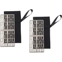 Tlily 2er-Pack Titan-Holzkohlegrillnetz für Camping und Outdoor