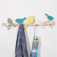 Torribaly Vogelförmiger Kleiderbügel, Handtuchhalter, Kleiderhaken, Hut, Schlüsselhaken, Kleidung, Robe, Wandschmuck B