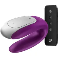 Satisfyer Double Fun - App-gesteuerter Paarvibrator (lila)