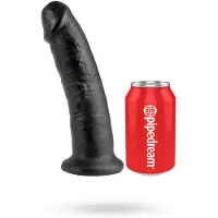 King Cock 9 - Haftfuß Dildo (schwarz)