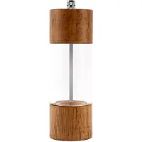MaxPower Pfeffermühle, transparente Pfeffermühle, Salzmahlung, Keramikkern, Mehrzweck-Gewürzflasche, Menage 6 Zoll