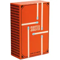 Helvetiq Sixstix Logik- und Strategiespiel aus Holz mit 55 Spielkarten und 6 Holzstäbchen