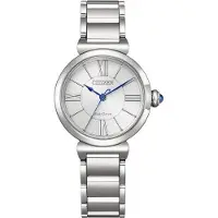 Citizen Solaruhr "L", silber (silberfarben, weiß, weiß), Armbanduhren, Damen, silberfarben, Solaruhr, Armbanduhr, Damenuhr, Edelstahlarmband, analog