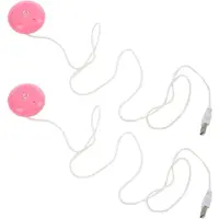 Typecat 2X Rosa Donut Luftbefeuchter USB Büro Desktop Mini Tragbarer Luftreiniger