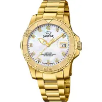Jaguar Herren Analog Uhr Pro Diver Elegant Edelstahl gold UJ971/5