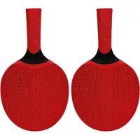 Torribaly Sports Goods Tischtennisschläger aus Silikon, mehrfarbig, geeignet für Anfänger im Training und Wettkampf, Rot