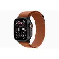 Apple Watch Ultra 3 GPS+Cellular 49 mm Schwarzes Titangehäuse MF254 Klein Terrakotta Alpine Loop