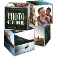 MCS 3,25 x 3,25 Zoll transparenter Kunststoff-Fotowrfel mit 6 Seiten, 4er-Pack, transparent (65750)