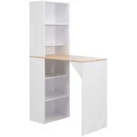 Helloshop26 Stehtisch Bistrot mit weißem Schrank 200 cm 0902041