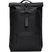 Rains Rolltop damen Rucksack Schwarz R13320-01