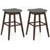 Helloshop26 2er-Set drehbare Barhocker 50 x 50 x 76 cm ergonomischer Komfort