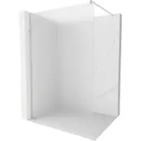 Mexen Kioto Walk-in Duschwand 130 x 200 cm, satiniert 8 mm, gebürstetes Nickel - 800-130-101-97-30