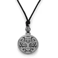 MaxPower (wie das Bild) Vintage Reichtum Tiere Taotie Anhänger Halskette für Männer Schmuck Glück Amulett Schnalle