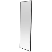 Helloshop26 Spiegel - - 120x37 cm - Aluminium - Schwarz - Elegantes Design