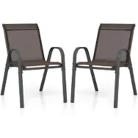 Helloshop26 4er-Set stapelbare Stühle 83 x 67 x 55 cm ergonomischer Komfort modernes Design