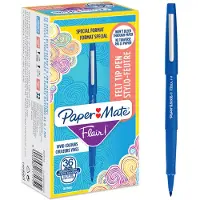 Paper Mate Flair Filzstifte | Schreibstifte mit mittlerer Spitze (0,7 mm) | Blaue Stifte | Zum Schreiben, Zeichnen und Skizzieren | 36 St ck