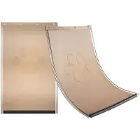 OEM Haus-Tier-Eingangsklappe, 10,25 x 16,25 Zoll, Dauerhaft, Wetterfest, dickes PVC mit Magnetschleppchen (groß)