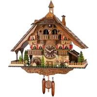 Engstler - 4896 QMT - Kuckucksuhr - Quarz - Nussbaum