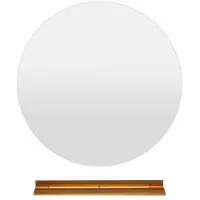Helloshop26 LED-Wandspiegel 60 cm mit variabler Beleuchtung, automatischer Beschlagentfernung, modernes Design aus silbernem Bronze-Glas