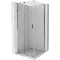 Mexen Velar L Duschkabine, Schiebetür 90 x 90 cm, transparent, Chrom - 871-090-090-03-01