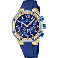 Lotus Damen Uhr Classic Elegant Silikon Armbanduhr blau UL18876/1